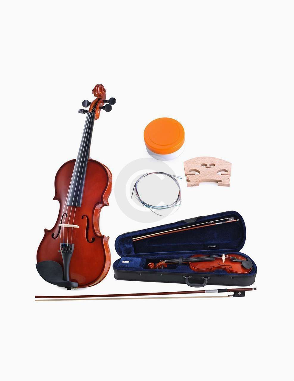 Handcrafted Wood Acoustic Violin - Image 2